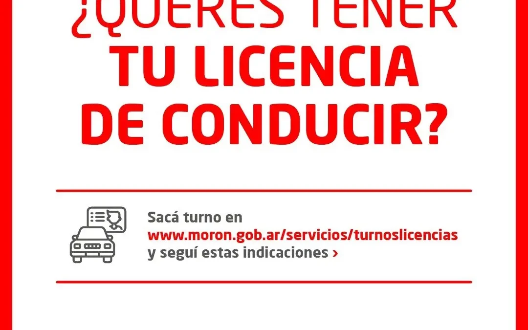 MORÓN Sacá tu licencia de conducir El Condor de Morón