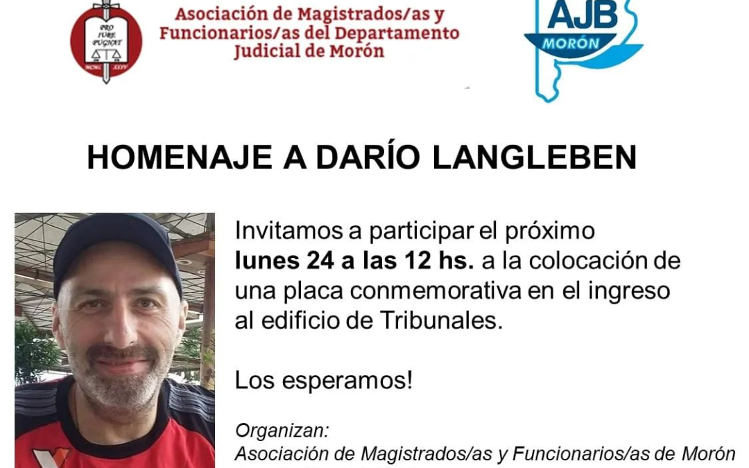 Morón: Homenaje a Darío Langleben