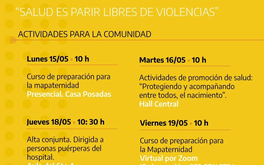 Semana del Parto Respetado en el Hospital Posadas