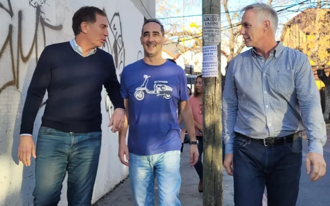 Morón: Santilli, Ugartemendia y Tagliaferro recorrieron el distrito