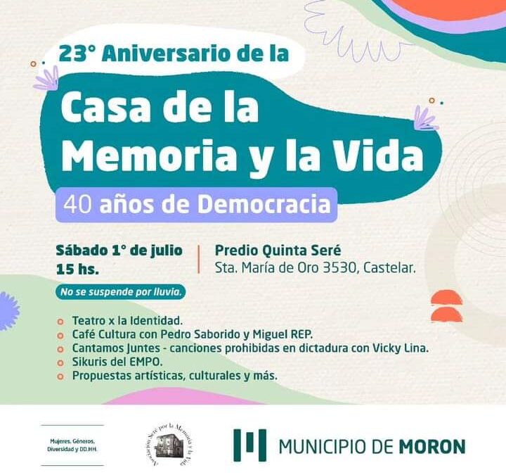 CASTELAR: Nuevo Aniversario de la Casa de la Memoria y la Vida