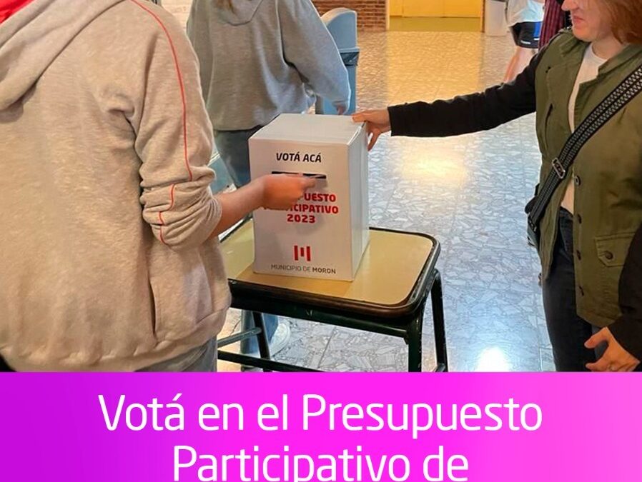 Presupuesto Participativo: La importancia de involucrarse y participar de la asignación de recursos públicos del distrito de Morón