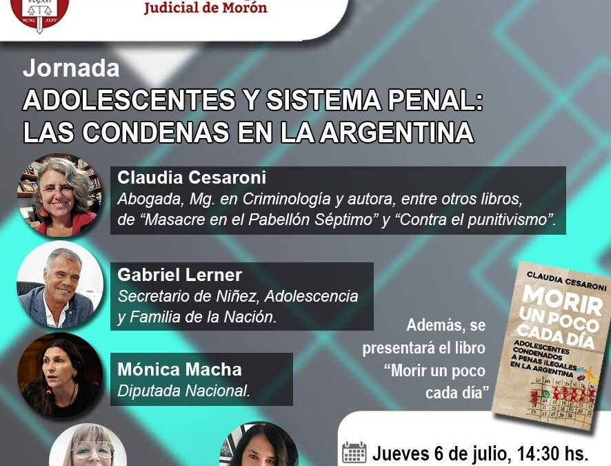 Jornada sobre “Adolescentes y Sistema Penal: Las condenas en la Argentina” en la Asociación de Magistrados y Funcionarios de Morón