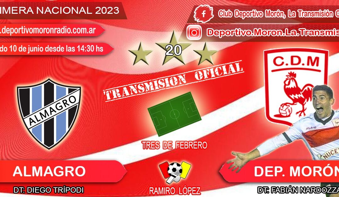 Almagro vs Deportivo Morón Ganar para volver al Reducido.