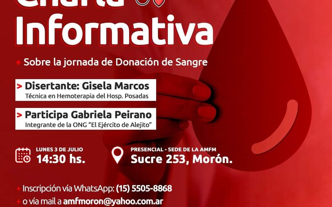 Jornada de Donación de Sangre del *Hospital Posadas* y la @amfm_ok