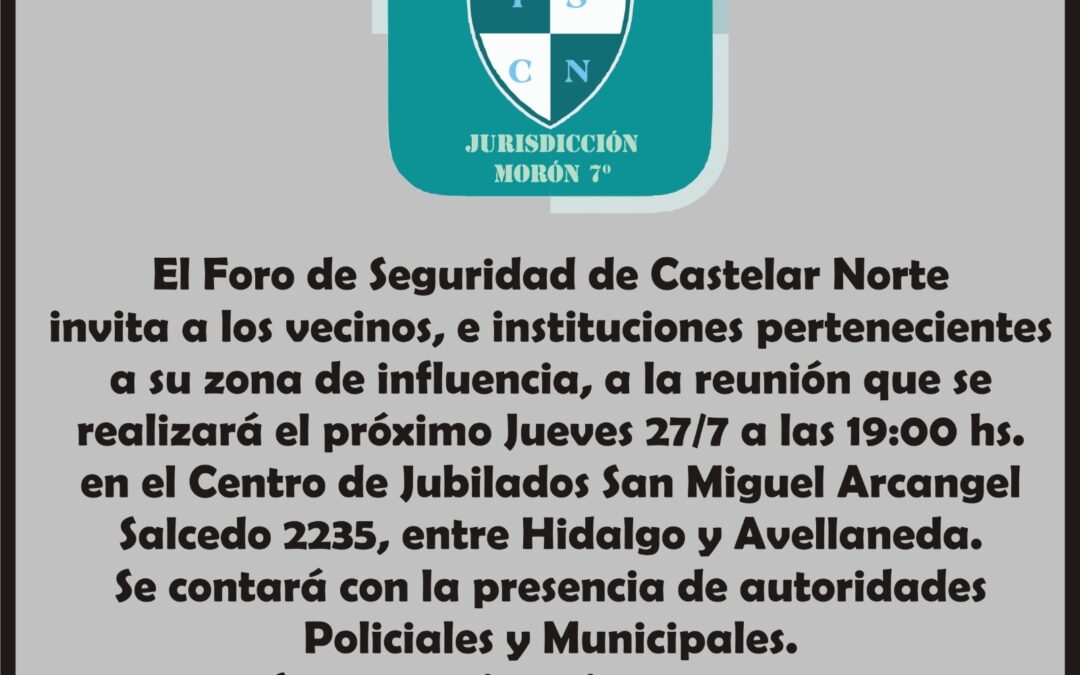 CASTELAR: REUNION ABIERTA DE SEGURIDAD