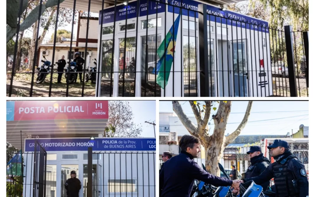 EL PALOMAR: EL MUNICIPIO DE MORON REINAUGURÓ LA POSTA POLICÍAL