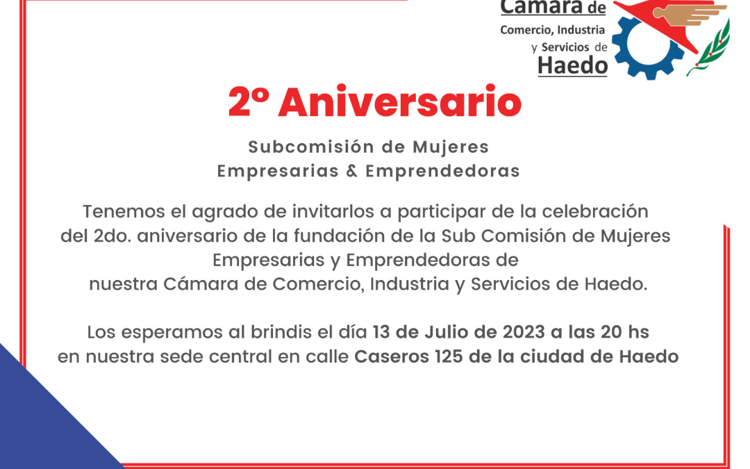 HAEDO: 2 ANIVERSARIO DE LA SUBCOMISION DE MUJERES EMPRESARIAS Y EMPRENDEDORAS DE HAEDO