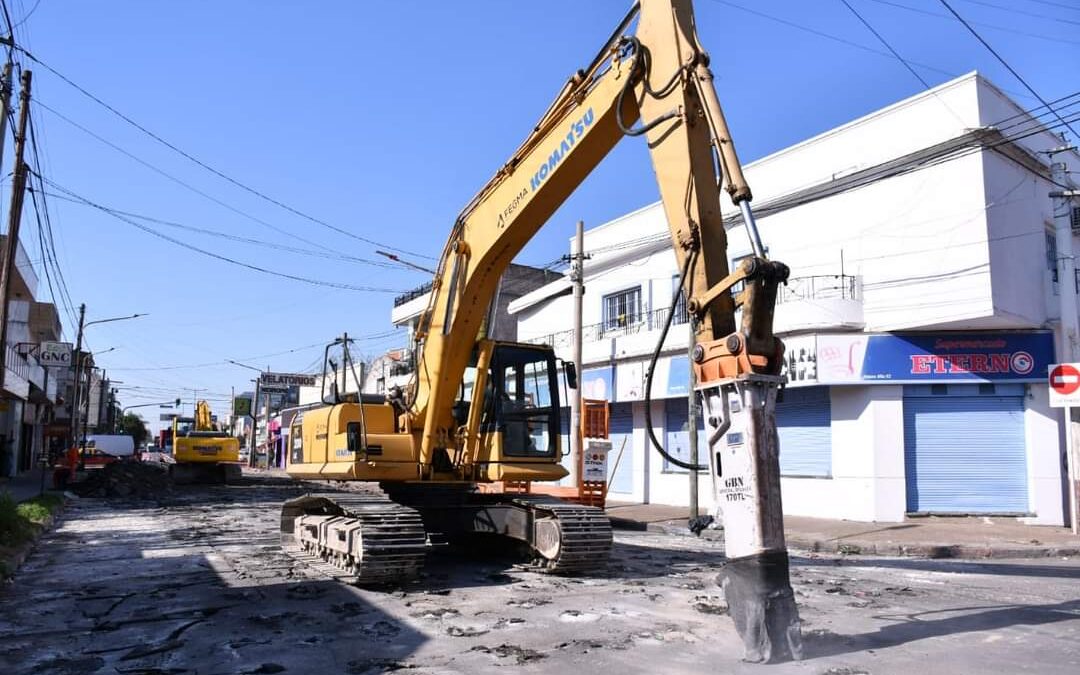 MORON: Continúan las obras de repavimentación en Morón