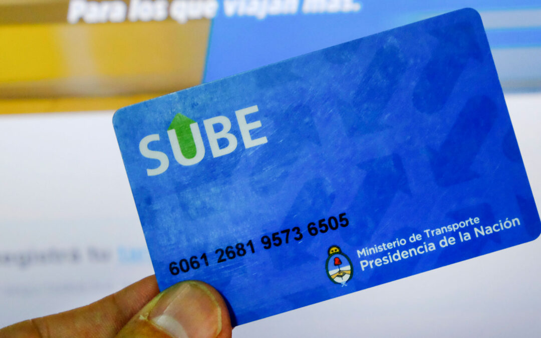 TARJETA SUBE: NUEVO BENEFICIO PARA LOS USUARIOS Y USUARIAS