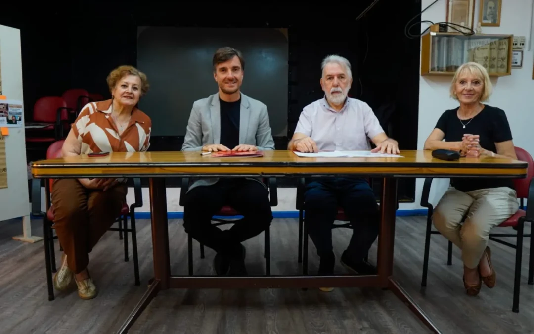 CASTELAR: Sociedad Fomento de Castelar y Biblioteca Popular 9 de Julio: visita de Lucas Ghi y renovación del comodato del edificio