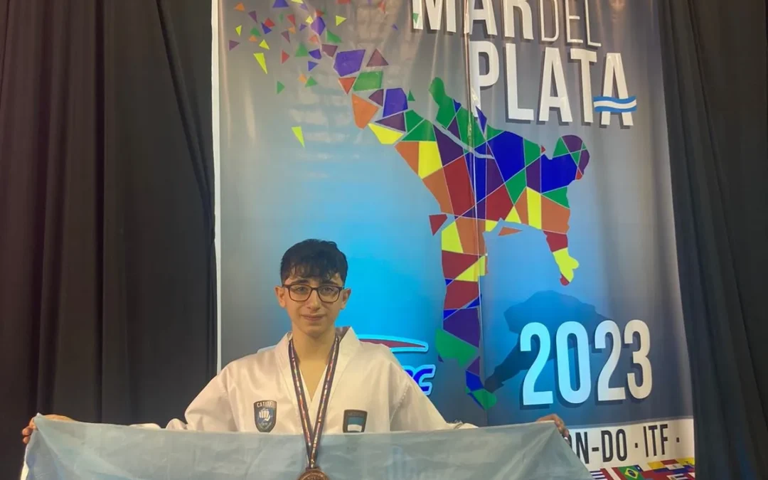 EL TAEKWONDISTA JUAN PABLO UNGRA OBTUVO UNA NUEVA MEDALLA EN EL SUDAMERICANO DE MAR DEL PLATA