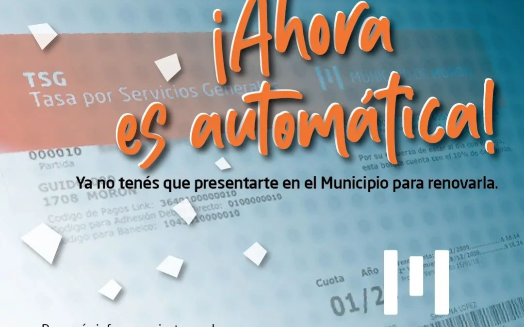 MORÓN: RENOVACIÓN DE EXIMICION DE TSG AUTOMÁTICA PARA JUBILADOS/AS Y PENSIONADOS/ AS