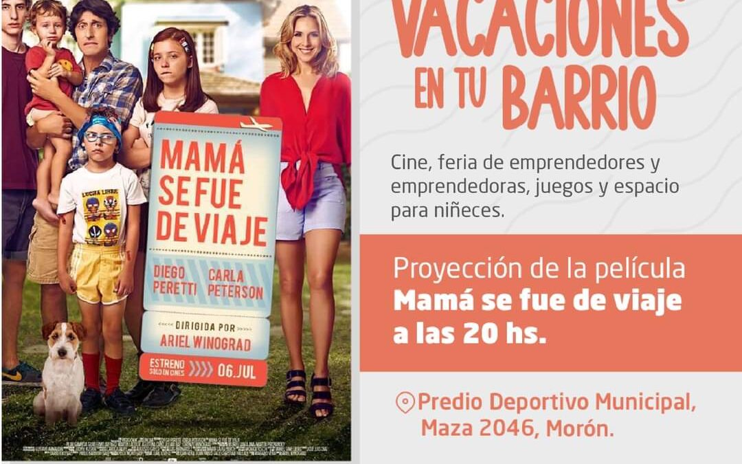 MORÓN: HOY, CINE BAJO LAS ESTRELLAS!