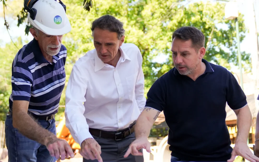 PABLO DESCALZO Y GABRIEL KATOPODIS RECORRIERON OBRAS EN ITUZAINGÓ