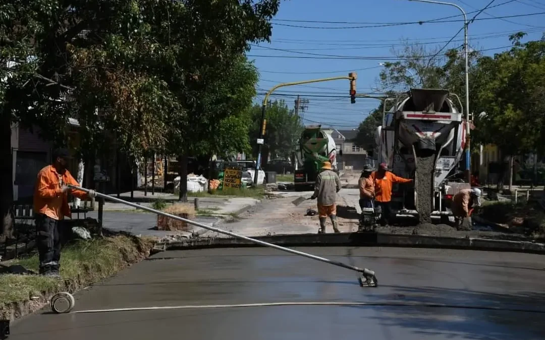 MORÓN : Obras de repavimentación integral en todo el distrito