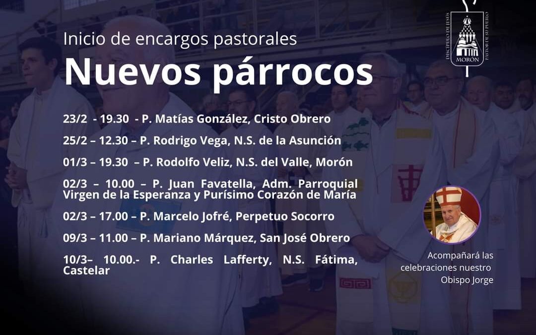 SIETE SACERDOTES ASUMIRÁN NUEVOS ENCARGOS PASTORALES EN DISTINTAS COMUNIDADES DE LA DIÓCESIS