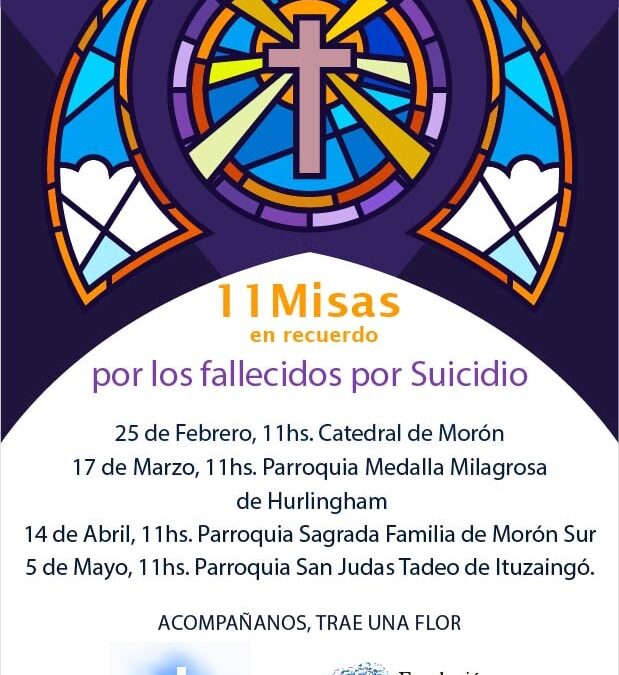 MORÓN: 11 MISAS EN RECUERDO POR LOS FALLECIDOS POR SUICIDIO