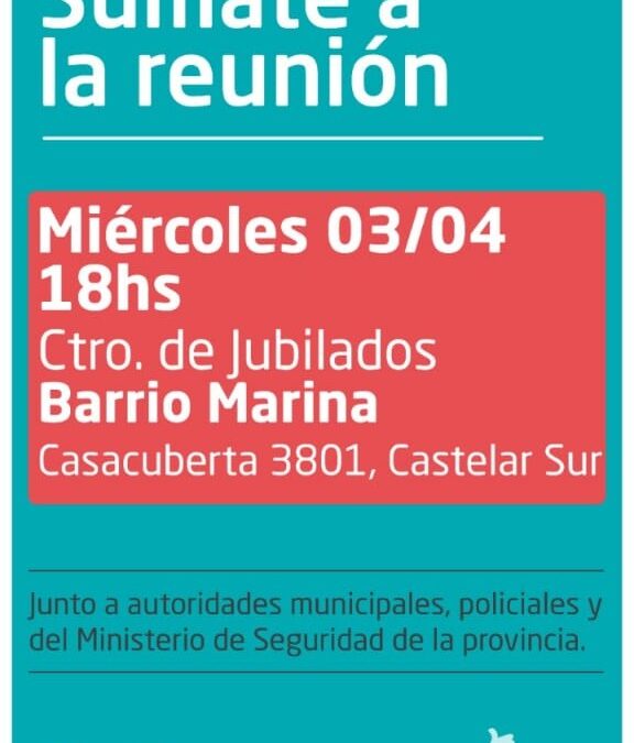 CASTELAR SUR: REUNIÓN ABIERTA DE SEGURIDAD