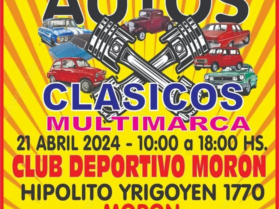 MORÓN: HOY, 2 FESTIVAL DE AUTOS CLÁSICOS EN EL DEPORTIVO MORÓN