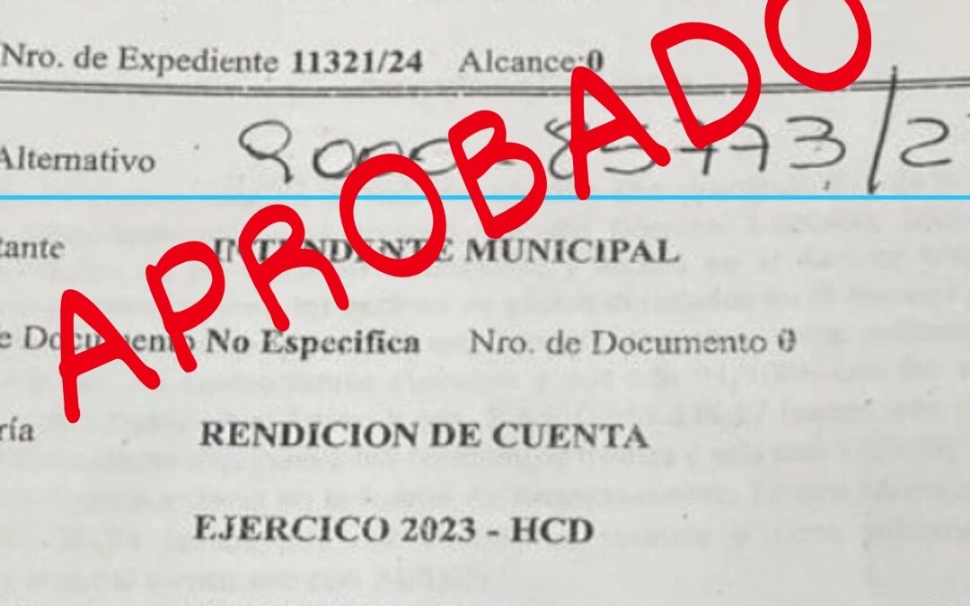 HCD MORÓN: QUEDÓ APROBADA LA RENDICION DE CUENTAS 2023