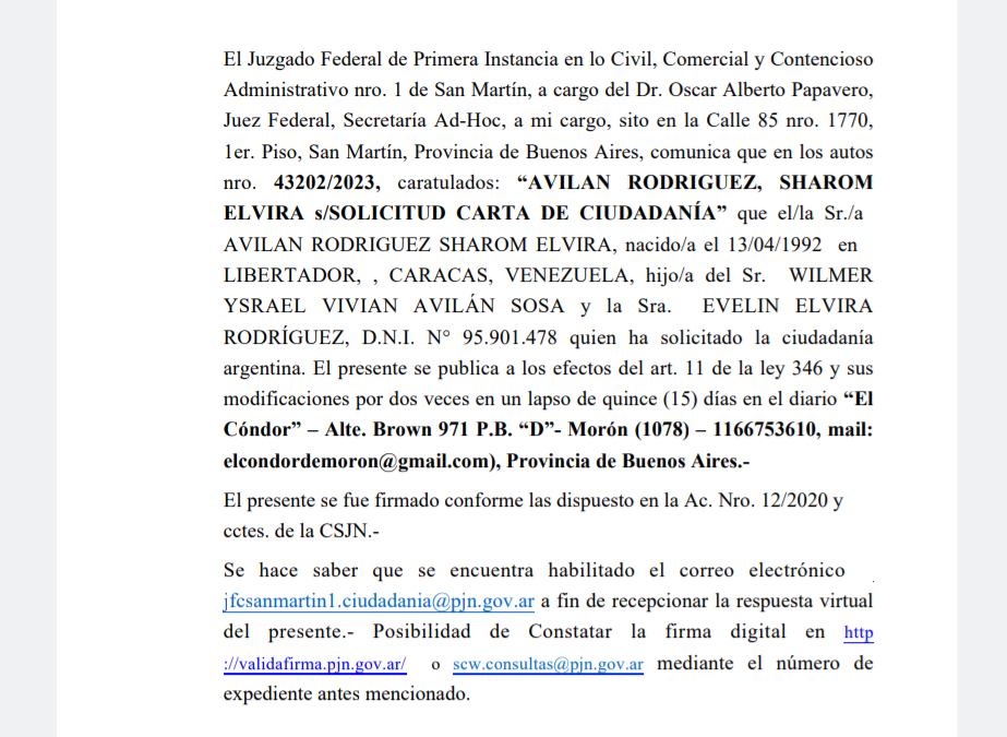EDICTO JUDICIAL