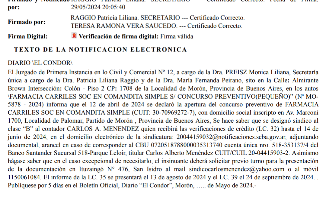 EDICTO JUDICIAL