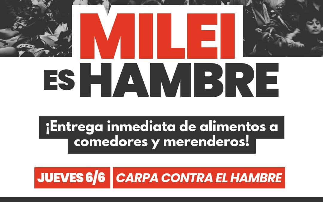 ACAMPE EN CONGRESO POR LA ASISTENCIA A COMEDORES POPULARES