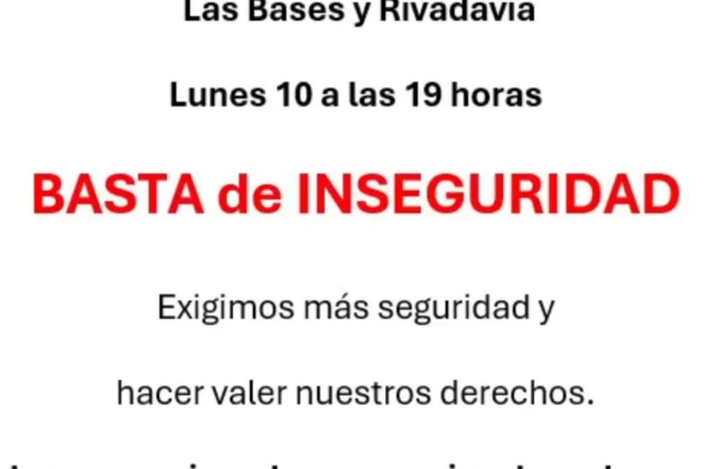 HAEDO: HOY VECINOS AUTOCONVOCADOS DE HAEDO SALEN A LA CALLE A PEDIR SEGURIDAD