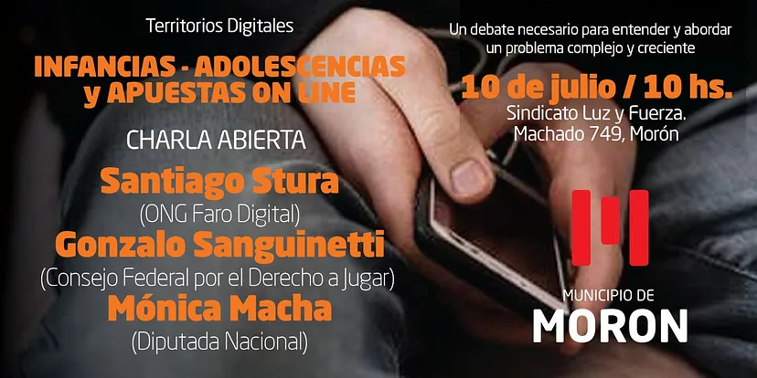 MORÓN: CHARLA SOBRE CIBERLUDOPATÍA EN INFANCIAS Y ADOLESCENCIAS