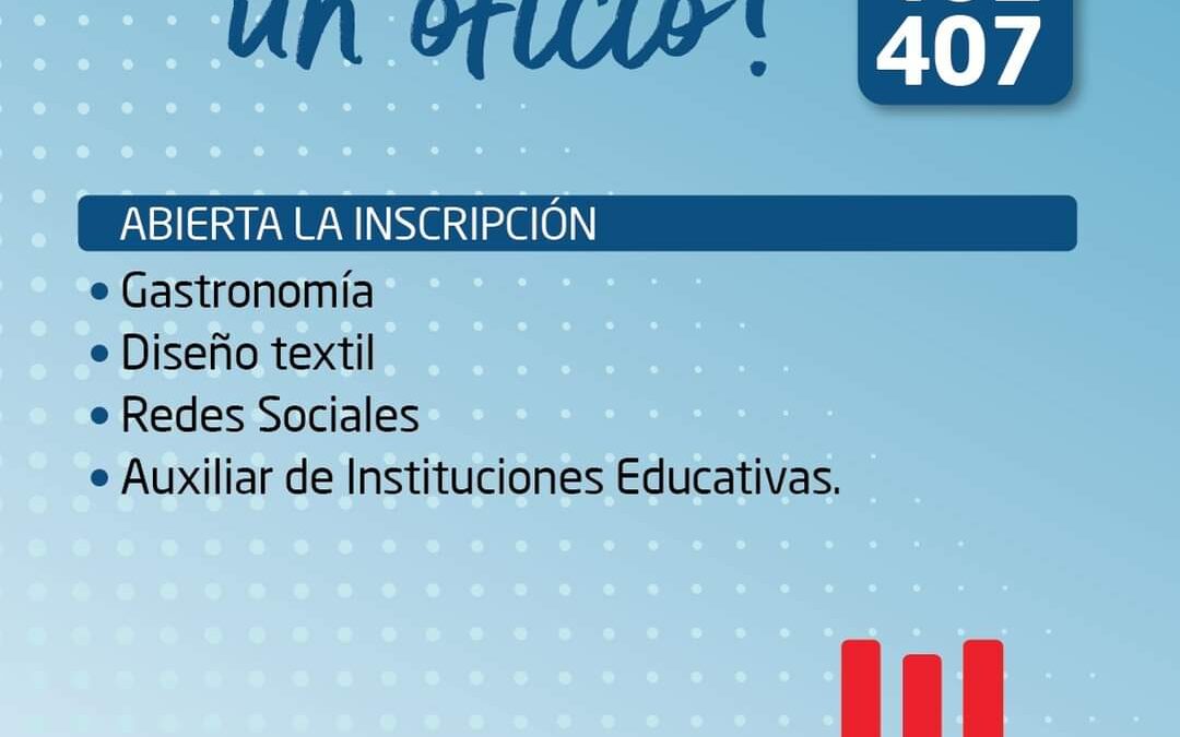MORON: ABIERTA LA INSCRIPCIÓN PARA APRENDER UN OFICIO!