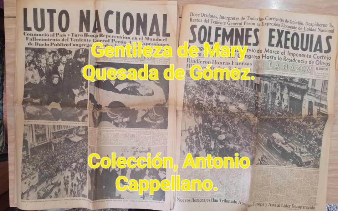 50 ANIVERSARIO DEL FALLECIMIENTO DEL PRESIDENTE DE LA NACIÓN, JUAN DOMINGO PERÓN