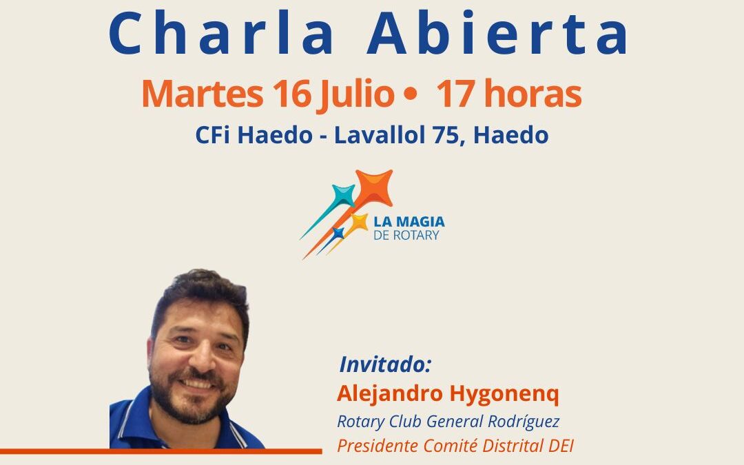 HAEDO: CHARLA ABIERTA: » Construyendo redes y creando propuestas de inclusión laboral y social»