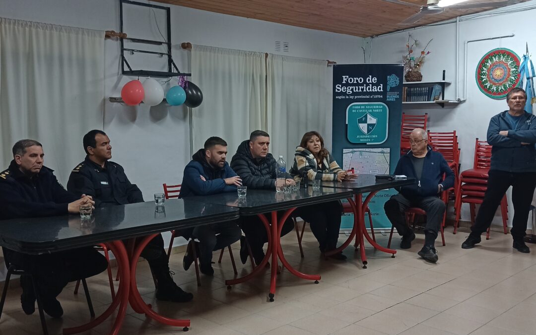 CASTELAR NORTE: SEGURIDAD: SE LLEVÓ A CABO LA REUNIÓN ABIERTA DE SEGURIDAD: «EL DELITO HA BAJADO EN LA ZONA «