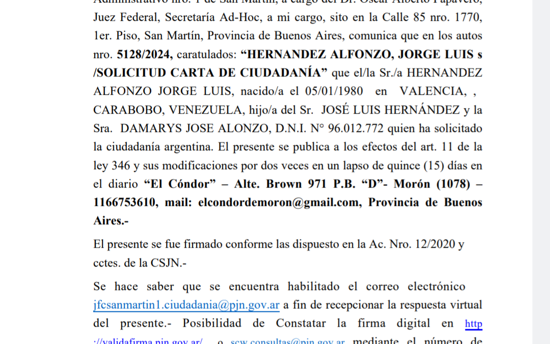 EDICTO JUDICIAL