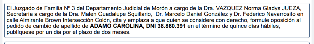 EDICTO JUDICIAL