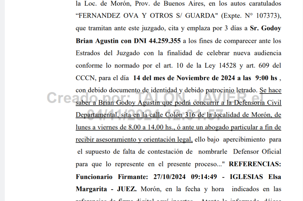 EDICTO JUDICIAL