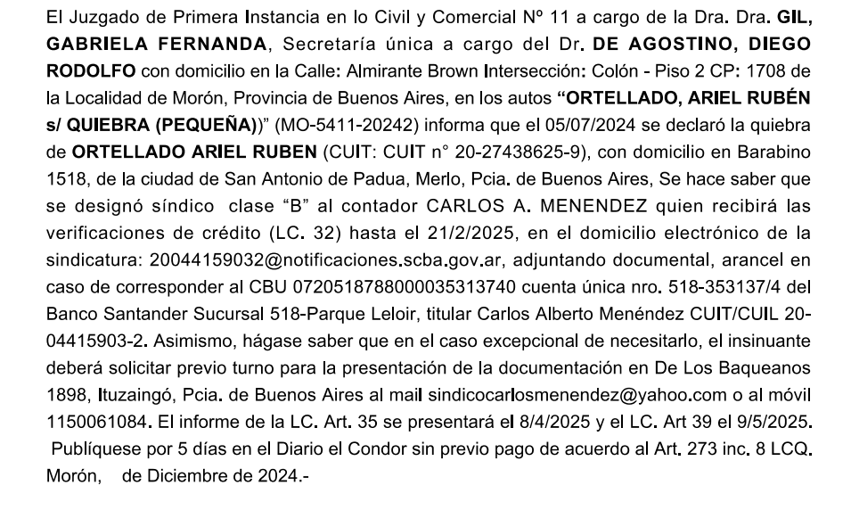 EDICTO JUDICIAL