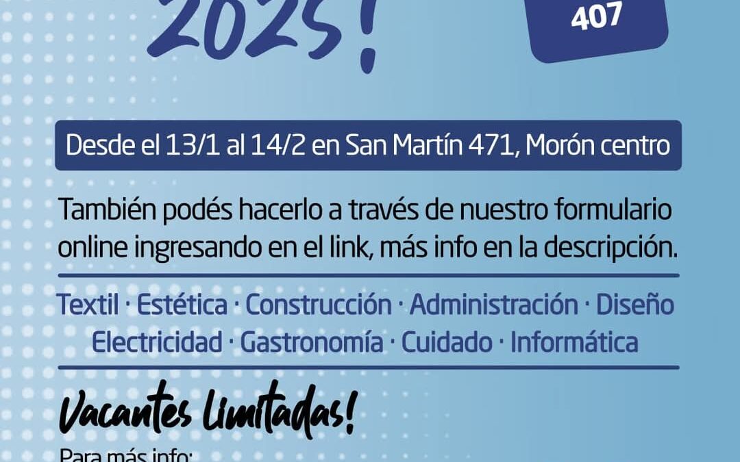 MORÓN: CURSOS CON SALIDA LABORAL