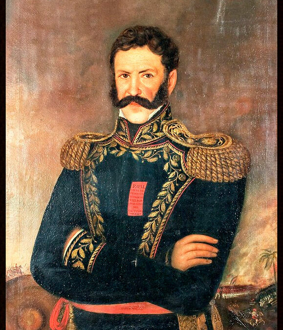 EL GOBERNADOR MENDOCINO FÉLIX ALDAO RECIBIDO EN EL MORÓN ROSISTA