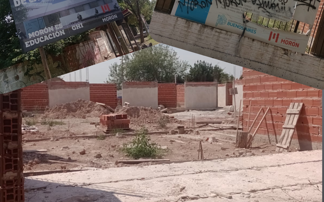 MORÓN: CONSEJO ESCOLAR: OBRA PARALIZADA, Y CRUCES Y TENSIONES ENTRE OFICIALISTAS Y OPOSITORES
