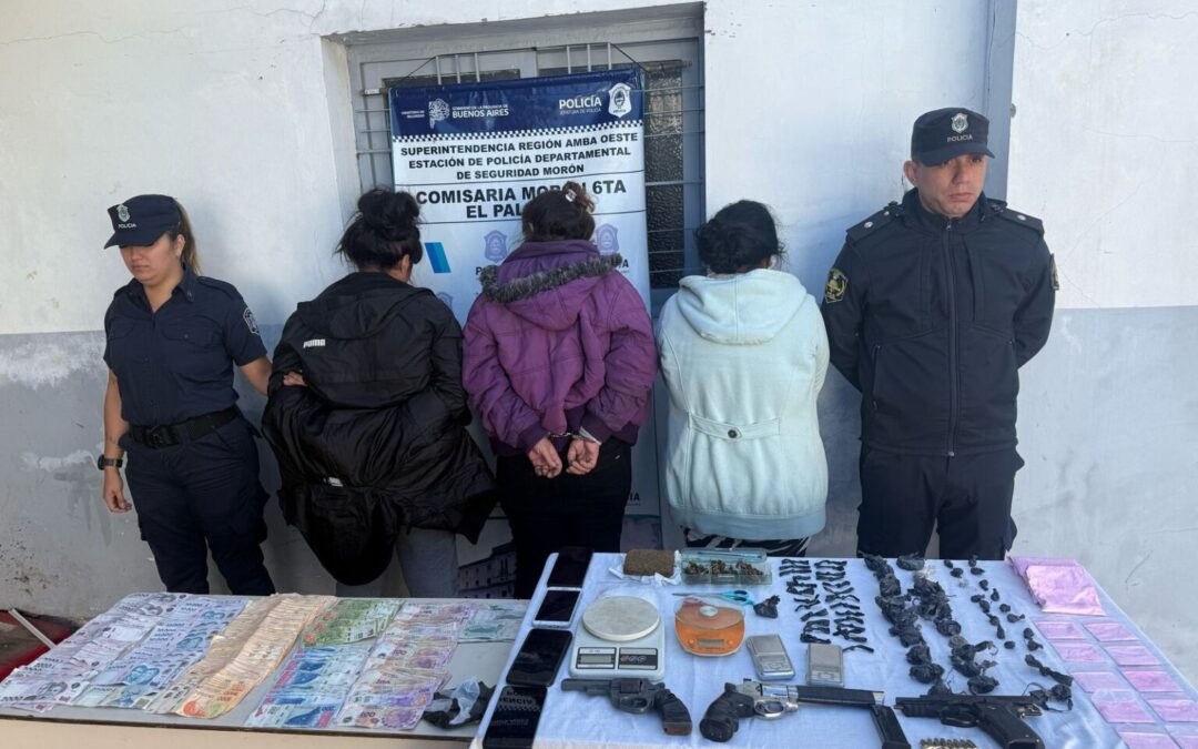 El PALOMAR: TRAS UN ALLANAMIENTO SE INCAUTARON DROGAS, ARMAS Y DESARTICULARON PUNTOS DE VENTA