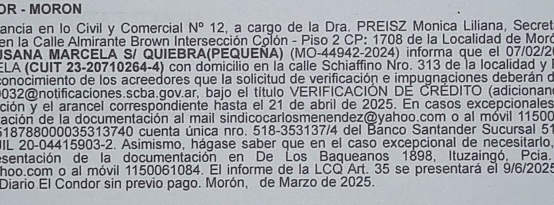 EDICTO JUDICIAL