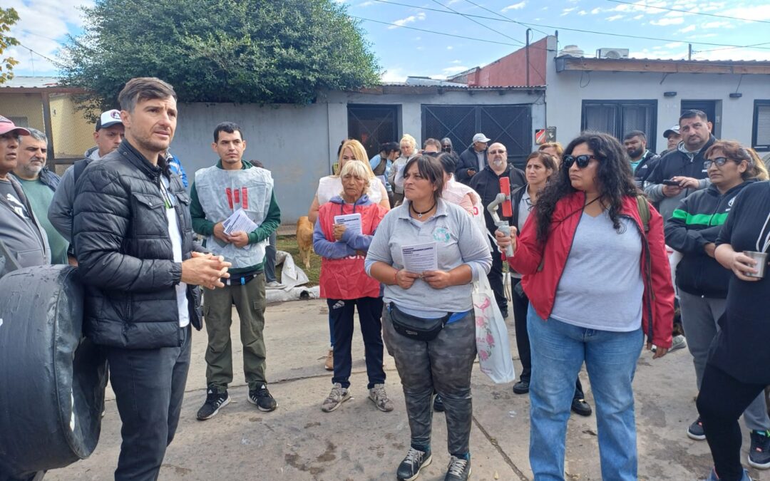 EL INTENDENTE LUCAS GHI Y EQUIPO DE TRABAJO VISITA LA CARLOS GARDEL