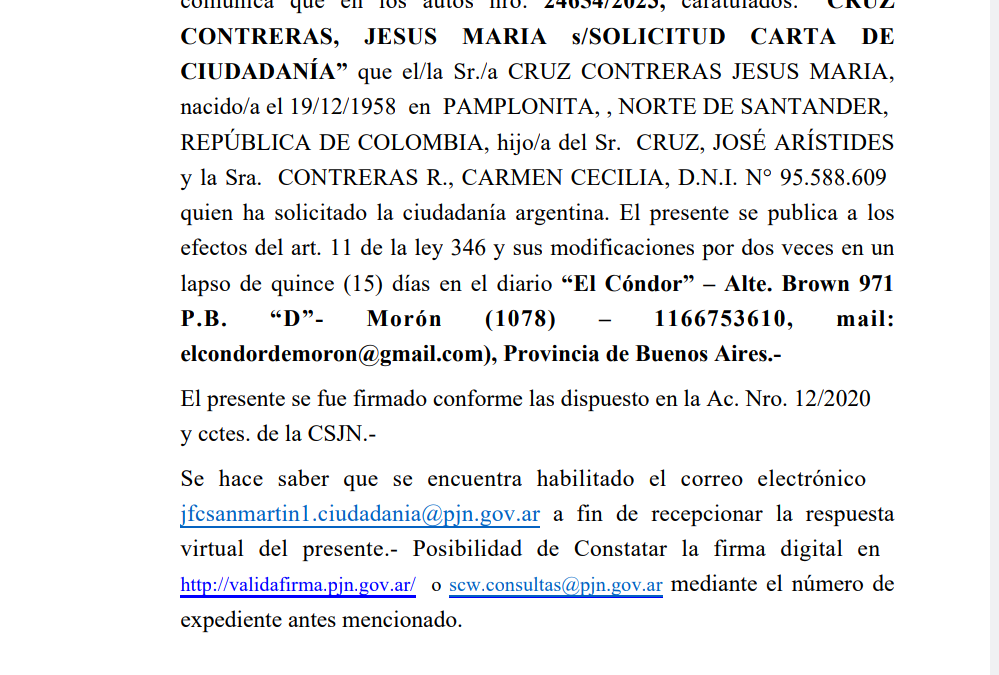EDICTO JUDICIAL