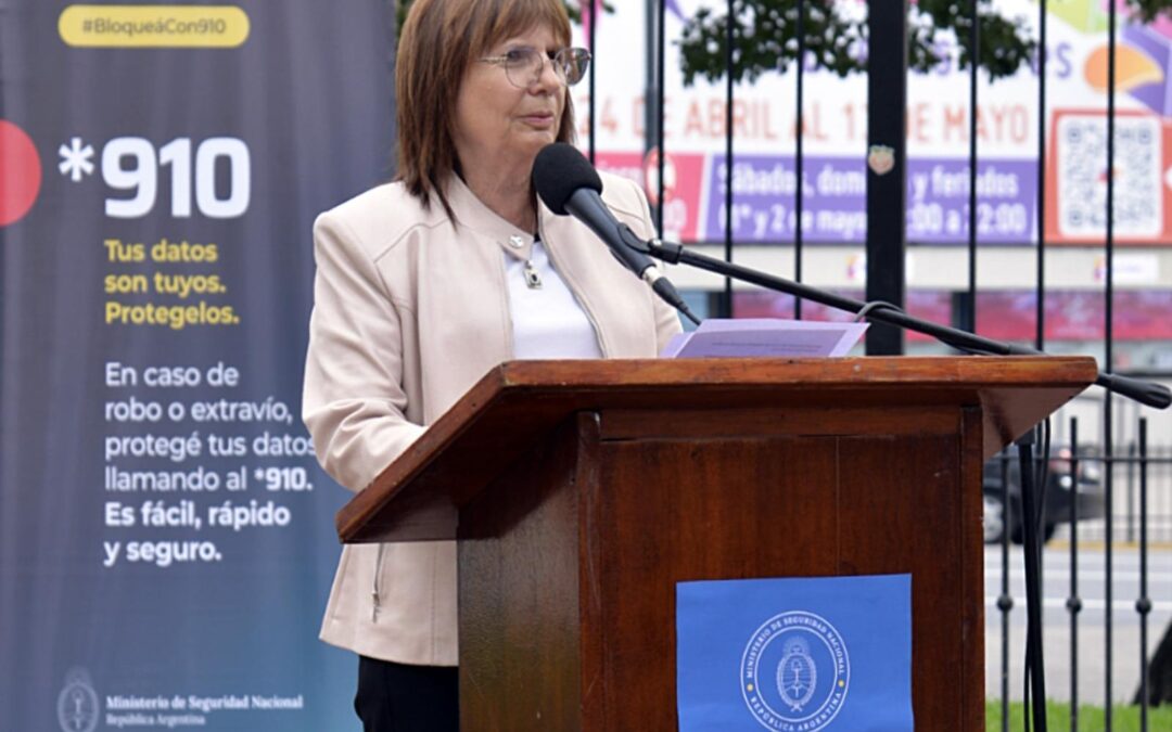 PATRICIA BULLRICH PRESENTÓ *910 LA NUEVA HERRAMIENTA PARA BLOQUEO INMEDIATO DE CELULARES ROBADOS