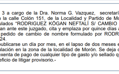 EDICTO JUDICIAL