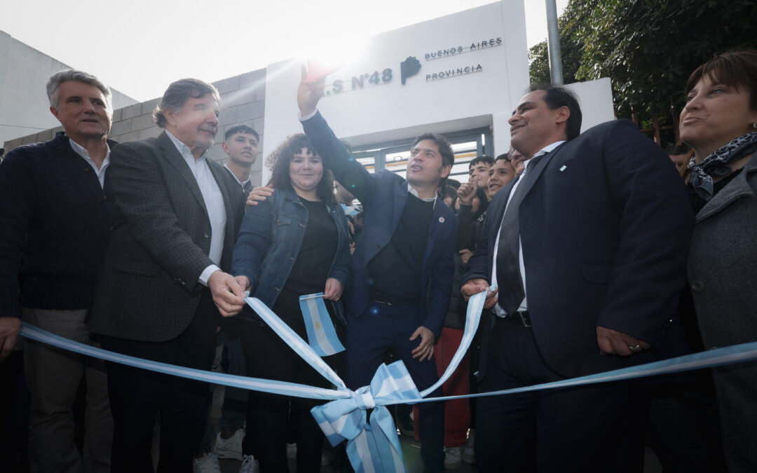 MORÓN: EDUCACIÓN: GHI Y KICILLOF INAUGURARON EL NUEVO EDIFICIO DE LA ESCUELA SECUNDARIA N°48