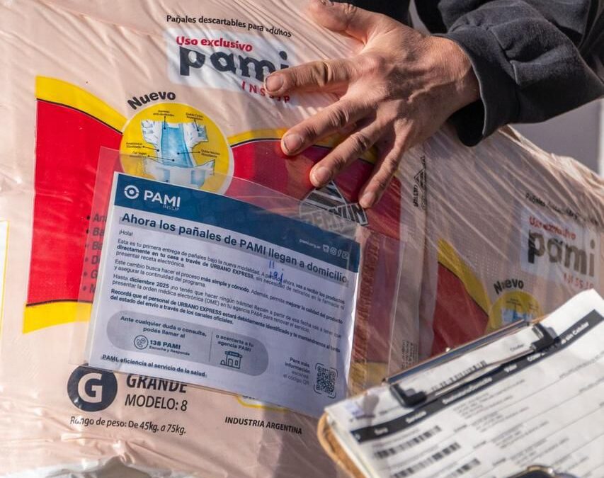 PAMI MEJORA LA CALIDAD Y YA ENTREGÓ MÁS DE 25 MILLONES DE PAÑALES DIRECTAMENTE EN LOS DOMICILIOS DE LOS AFILIADOS