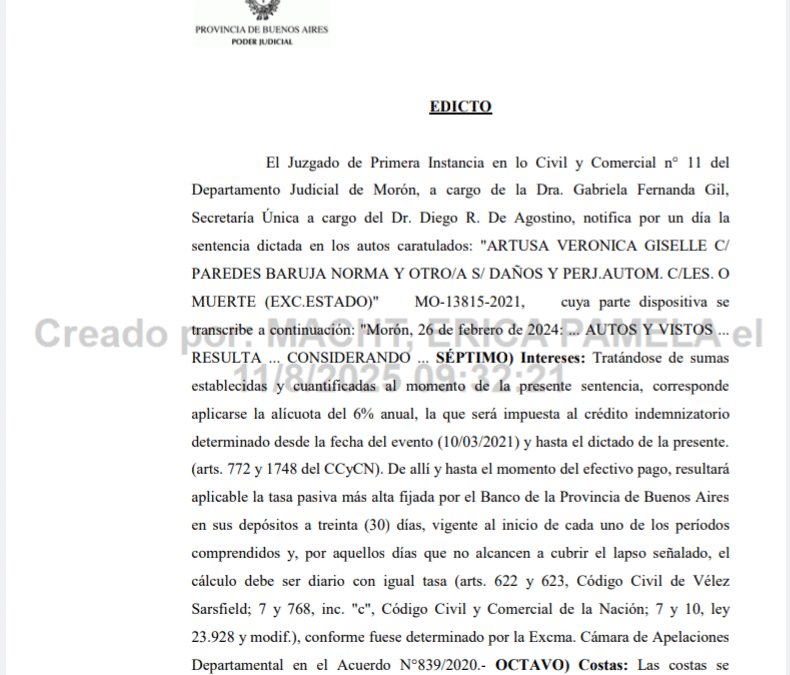 EDICTO JUDICIAL